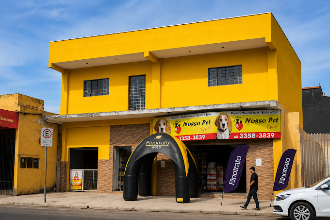 Fachada da unidade Nosso Pet Tijucal